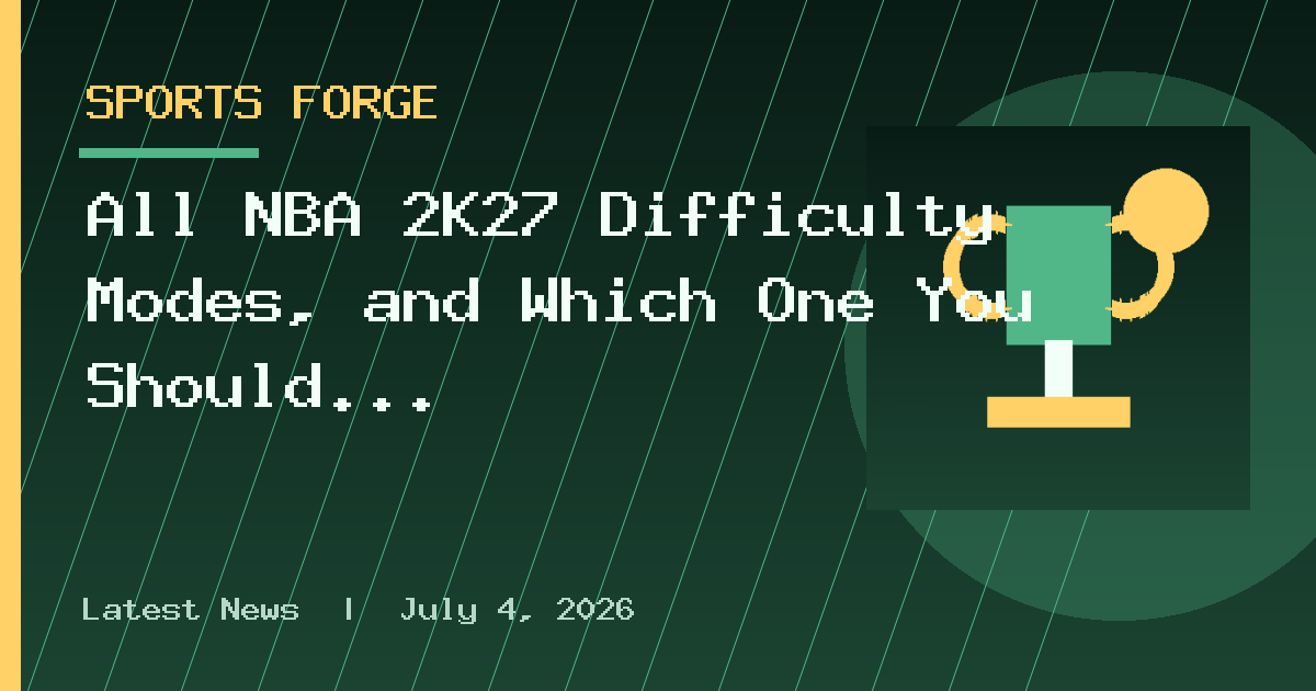 All NBA 2K27 Difficulty Modes, and Which One You Should Pick