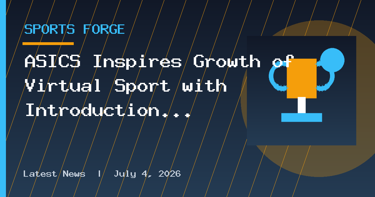 ASICS Inspires Growth of Virtual Sport with Introduction of DISC