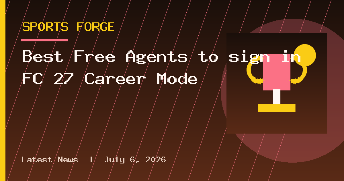 Best Free Agents to sign in FC 27 Career Mode