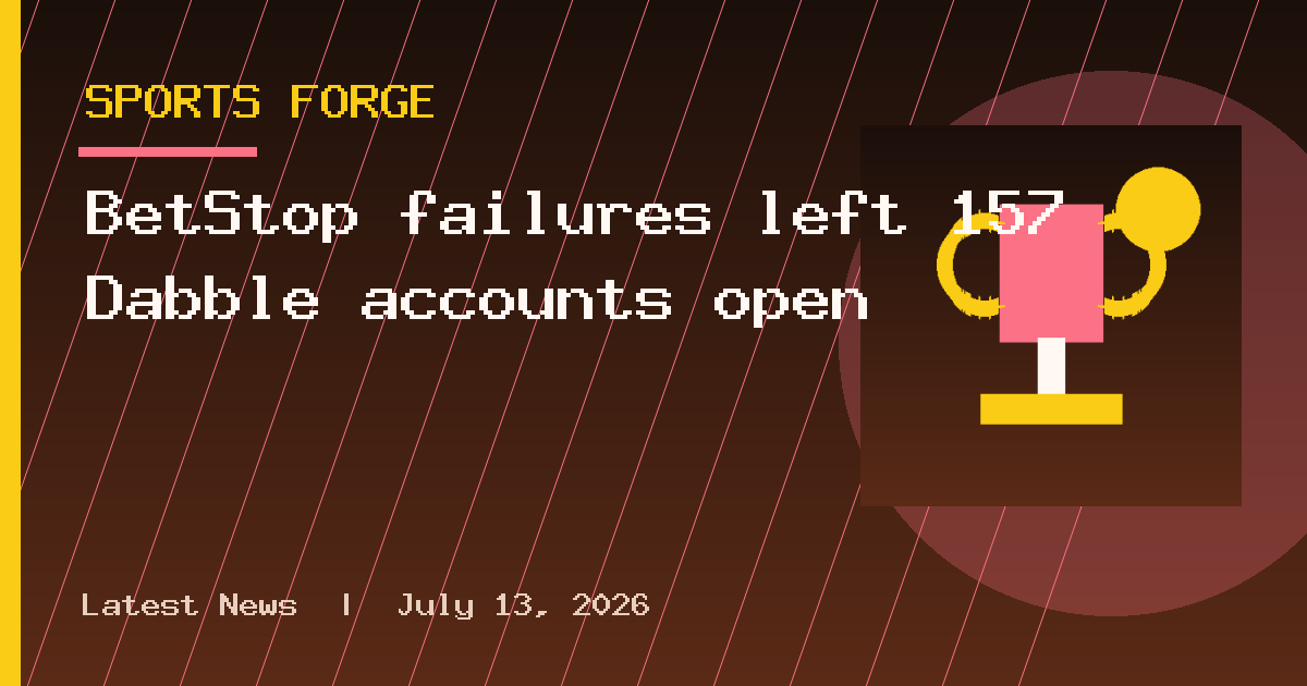 BetStop failures left 157 Dabble accounts open