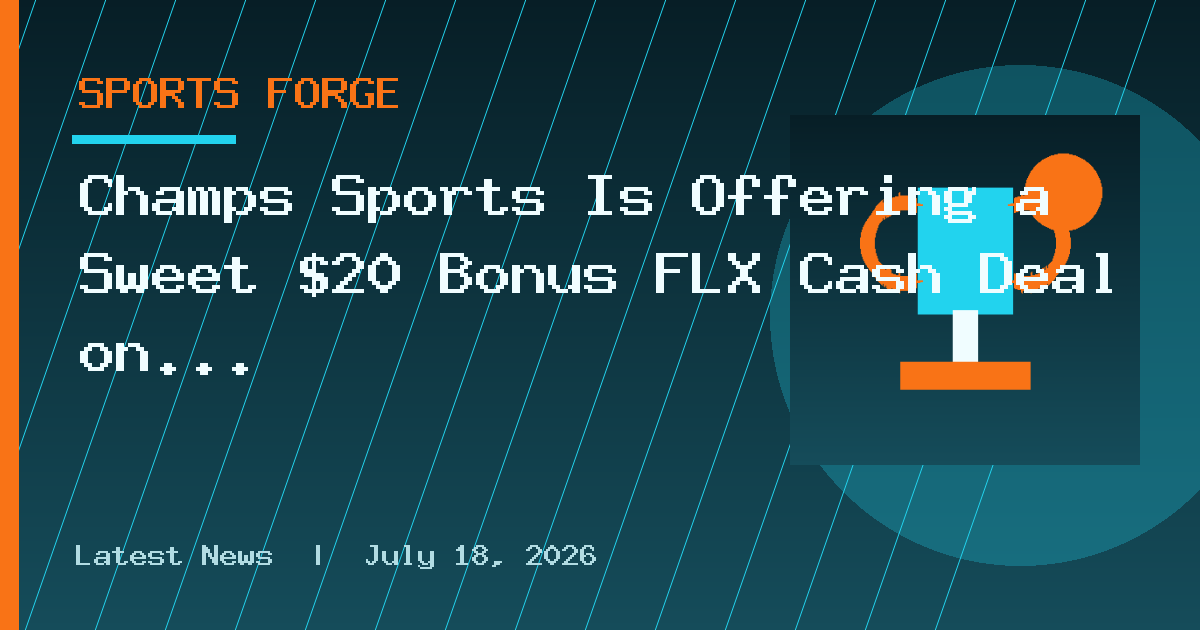 Champs Sports Is Offering a Sweet $20 Bonus FLX Cash Deal on Official NFL
