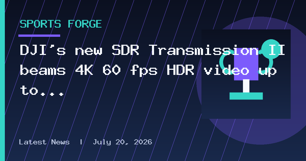 DJI's new SDR Transmission II beams 4K 60 fps HDR video up to 2.5