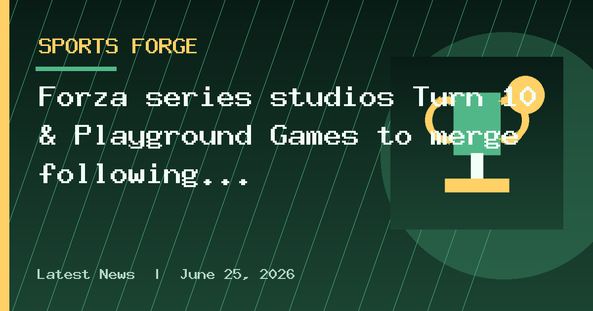 Forza series studios Turn 10 & Playground Games to merge following Xbox layoffs