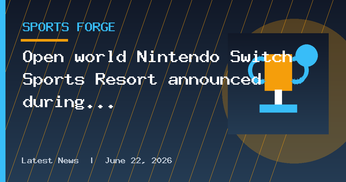 Open world Nintendo Switch Sports Resort announced during Nintendo Direct