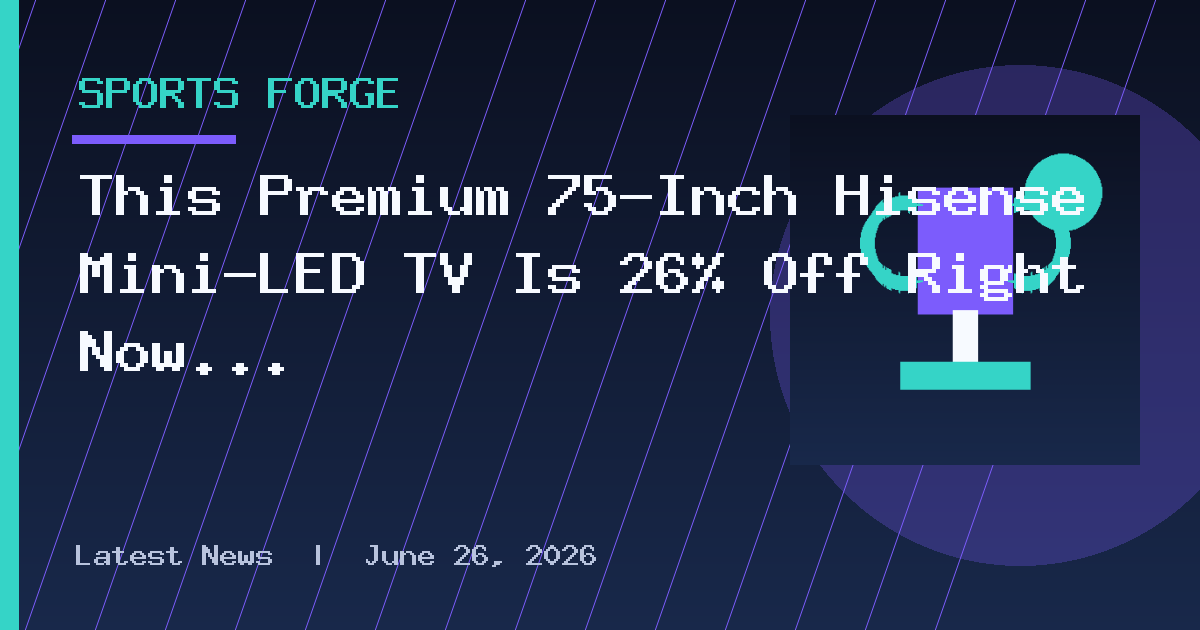 This Premium 75-Inch Hisense Mini-LED TV Is 26% Off Right Now